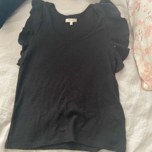 Madewell Top with Ruffle Sleeves